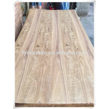 Linyi suministra madera contrachapada de chapa de teca natural de Burma 3 mm 4 mm para muebles